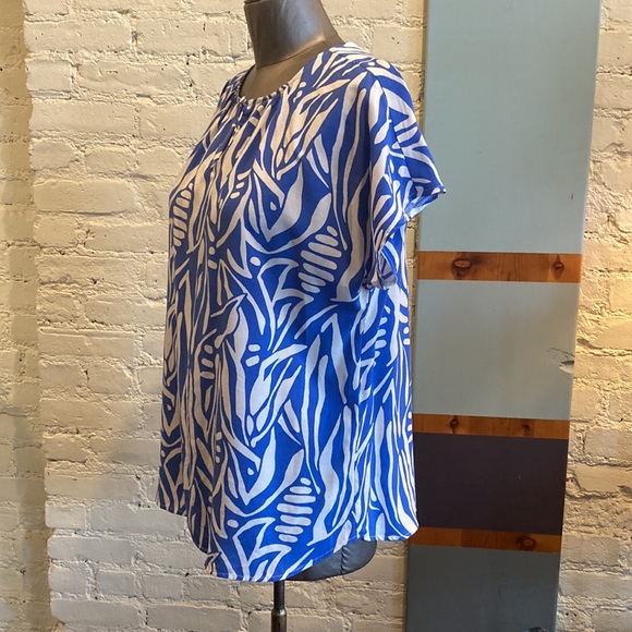 Smith & Soul abstract print short sleeve top size small - Picture 3 of 13